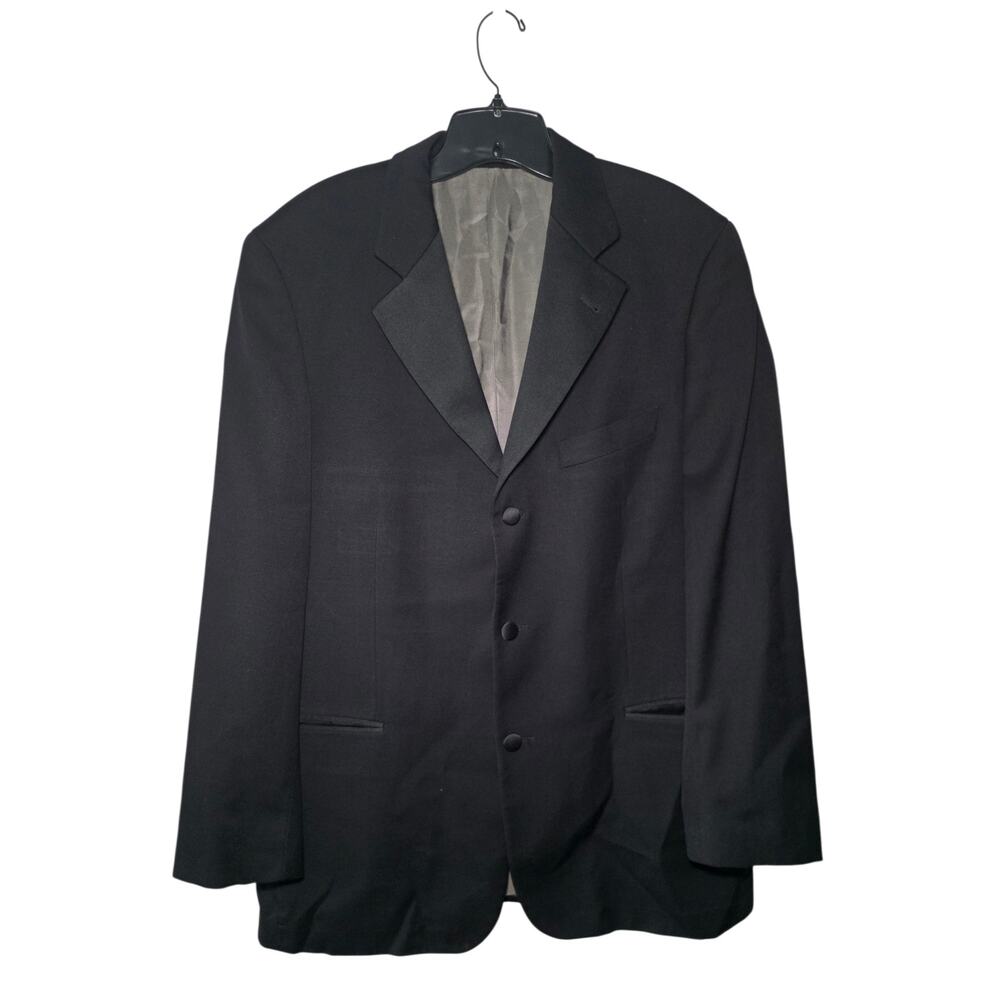 Hugo Boss Barneys New York Super 100 Black Wool Suit Coat Blazer Classic Fit 40R